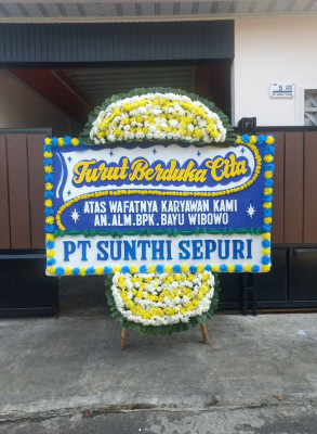 Papan Bunga Duka di Sukamurni